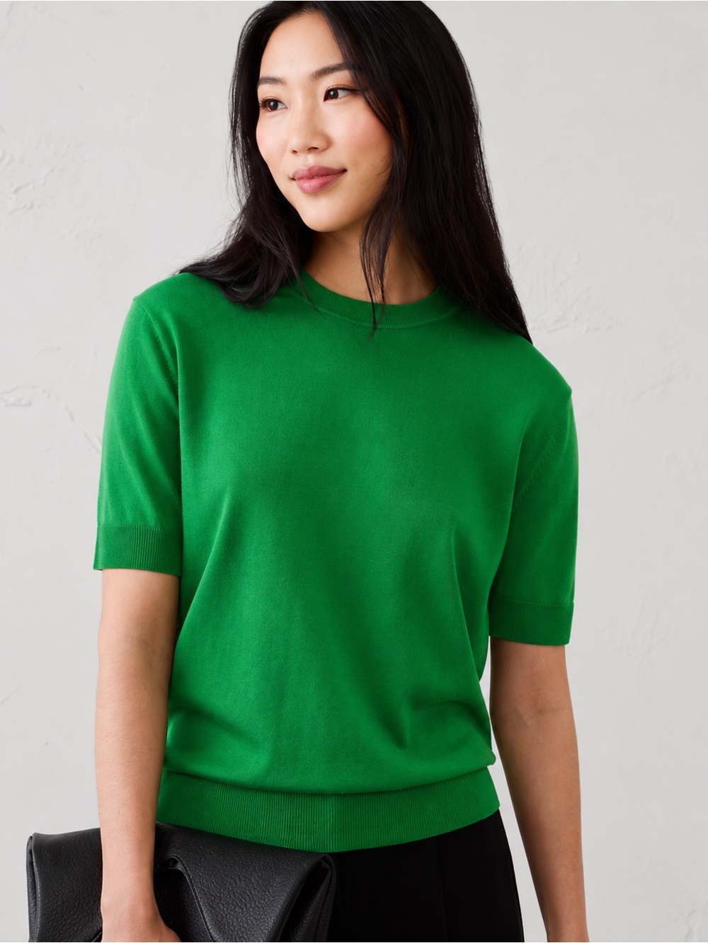 Banana Republic Kelly Green Knit Top